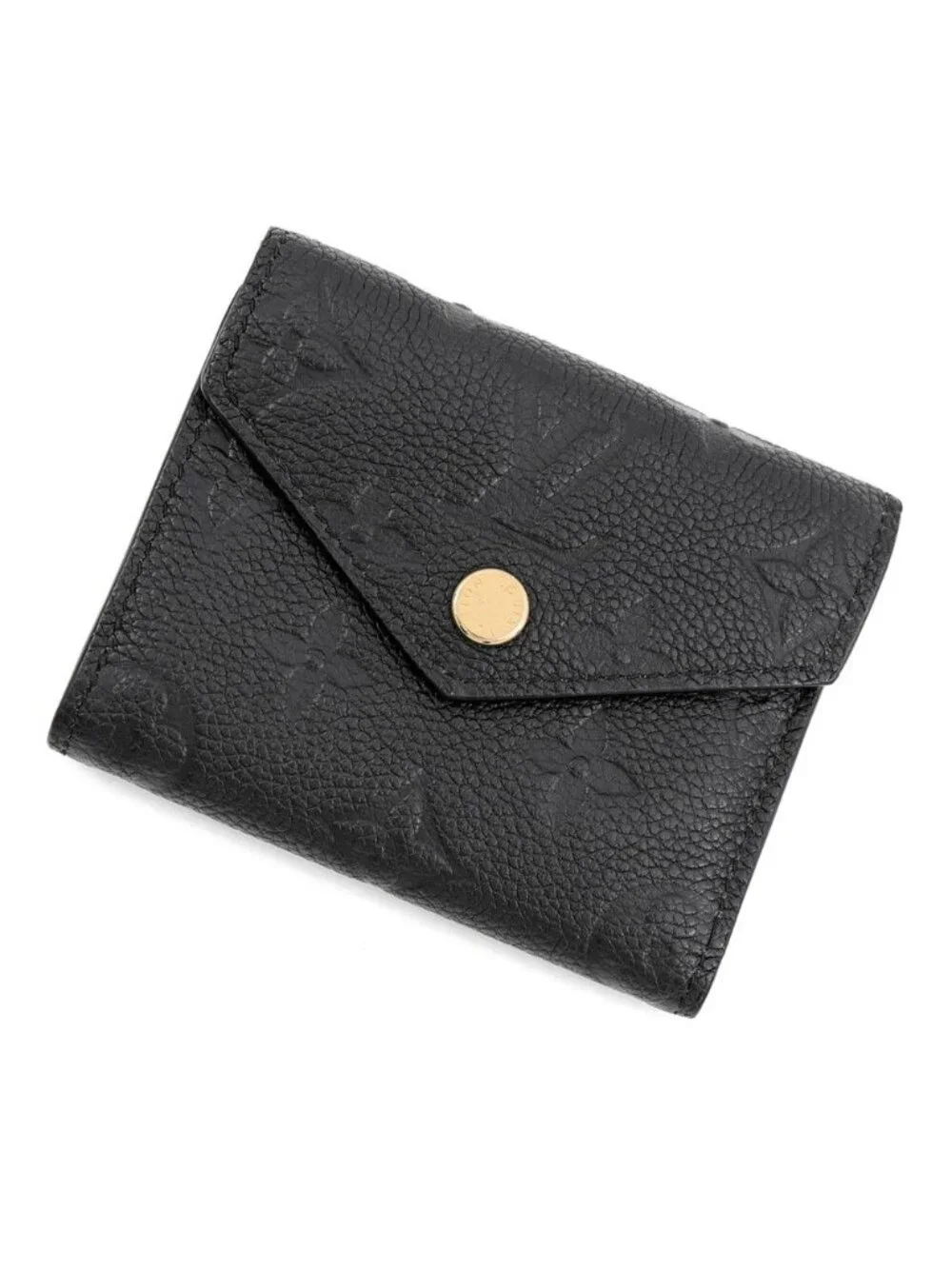 Louis Vuitton Trifold Wallet Monogram Empreinte Portefeuille Zoe Black